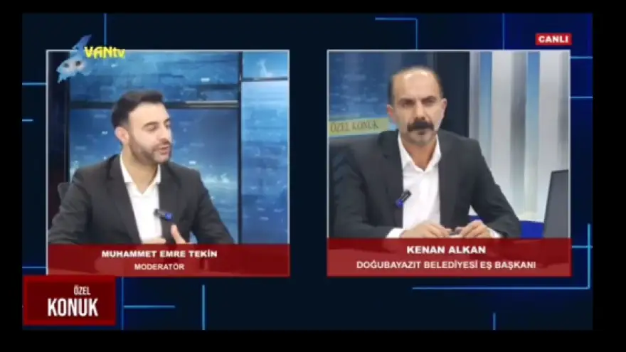 Doğubayazıt Belediye Başkanı Kenan Alkan, VAN TV'ye konuk oldu