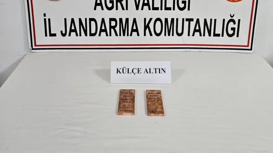 Doğubayazıt’ta 2 kilogram külçe altın ele geçirildi