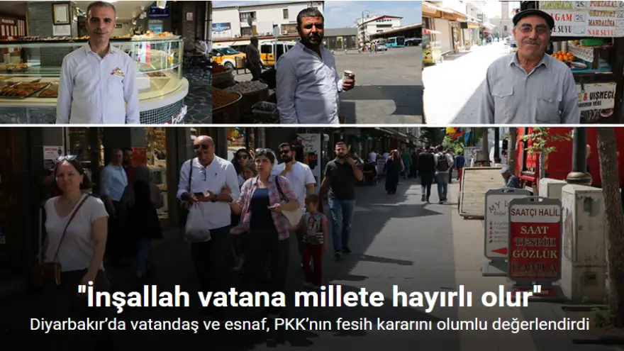 Vatandaş ve esnaf, PKK’nın fesih kararını olumlu değerlendirdi