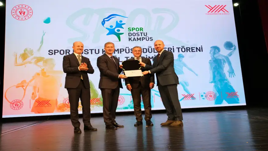 AİÇÜ’ye Spor Dostu Kampüs Ünvanı Verildi