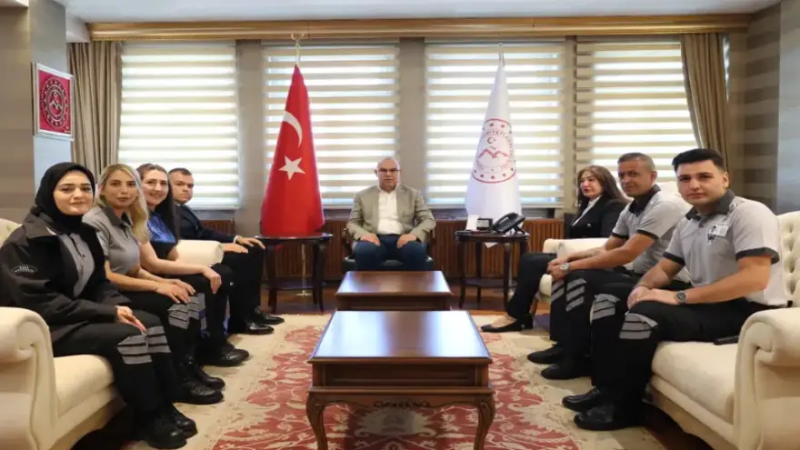Ağrı Valisi KOÇ, Özel Güvenlik Haftası Dolayısıyla Heyeti Kabul Etti