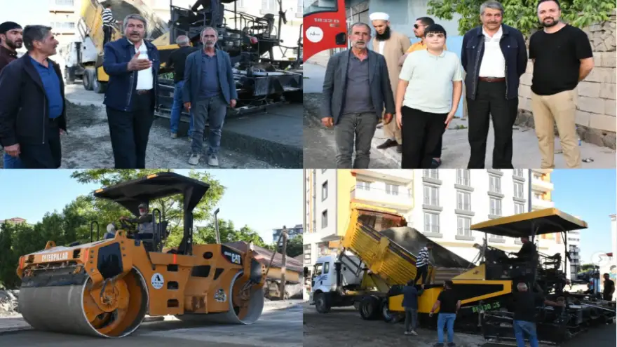 Patnos'ta Altyapı ve Yol Çalışmaları  devam ediyor