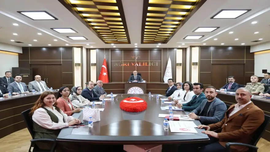 Ağrı'da Kadına Yönelik Şiddetle Mücadele ve Aile Yılı Çalışmaları Görüşüldü