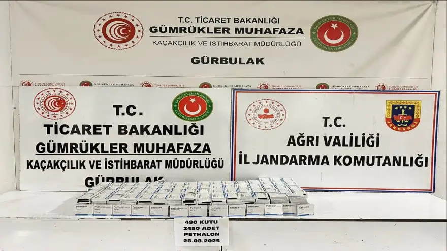 Gürbulak’ta 2 bin 450 adet uyuşturucu hap ele geçirildi