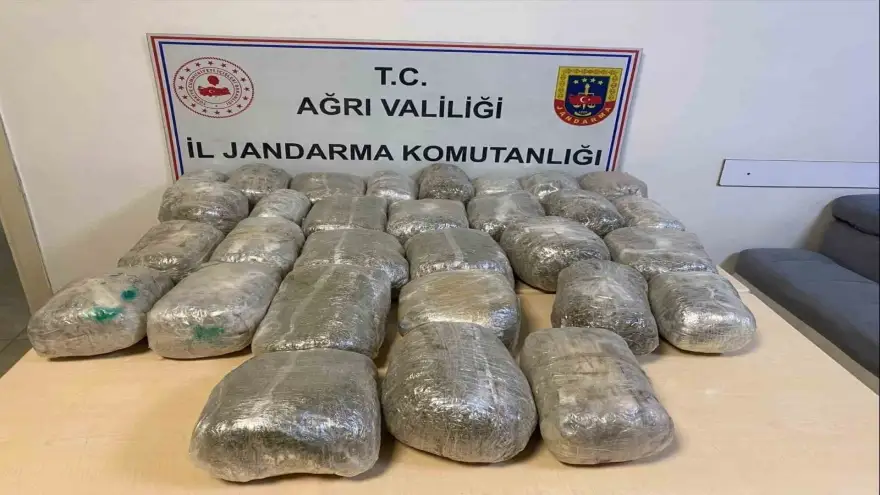 Doğubayazıt'ta 32 kilogram esrar ele geçirildi