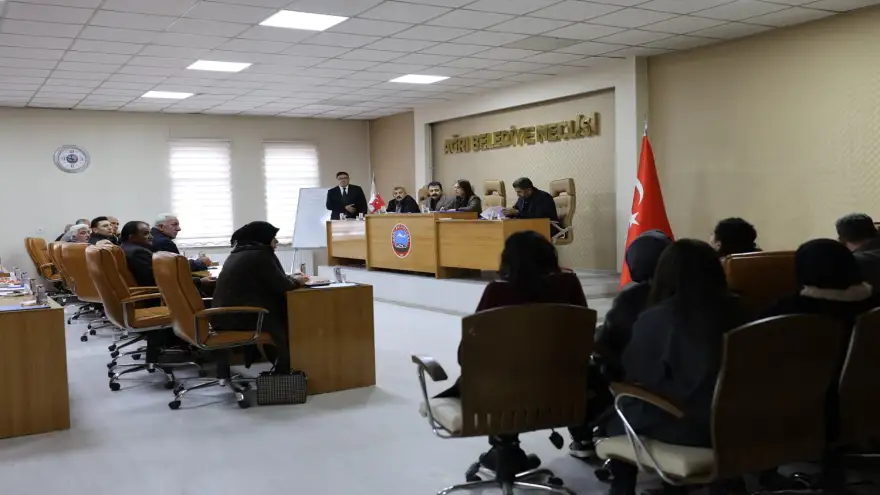 Ağrı Belediyesi Aralık Ayı Meclis Toplantısı Gerçekleşti