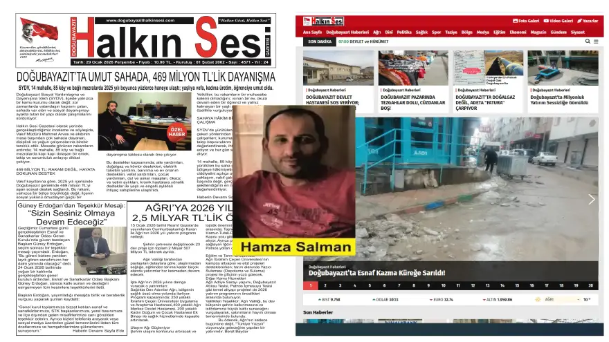 ​Doğubayazıt Halkın Sesi 24 Yaşında