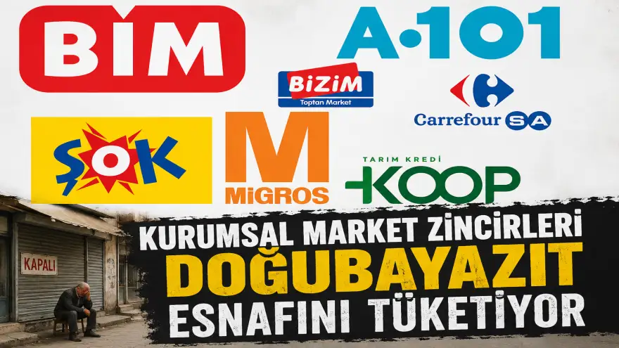 KURUMSAL MARKET ZİNCİRLERİ DOĞUBAYAZIT ESNAFINI TÜKETİYOR