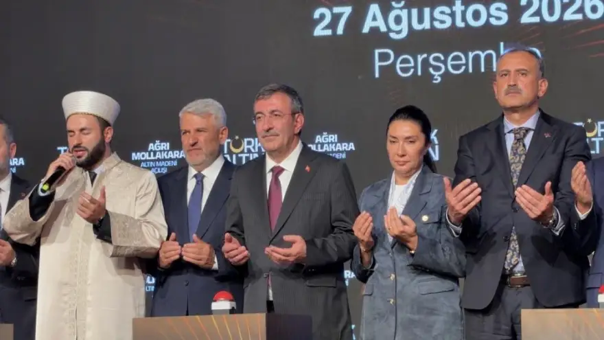 Cumhurbaşkanı Yardımcısı Cevdet Yılmaz: "Ağrı Mollakara’da 5 yılda 17 tona yakın altın üretilecek"