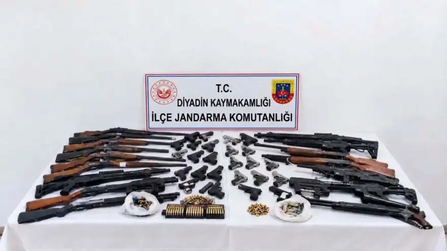 Diyadin’de silah kaçakçılığına büyük darbe: 28 adrese eş zamanlı operasyon