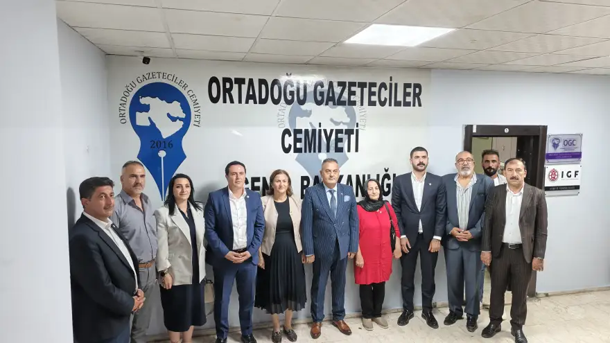 YENİ PARTİ’DEN ORTADOĞU GAZETECİLER CEMİYETİ’NE ZİYARET