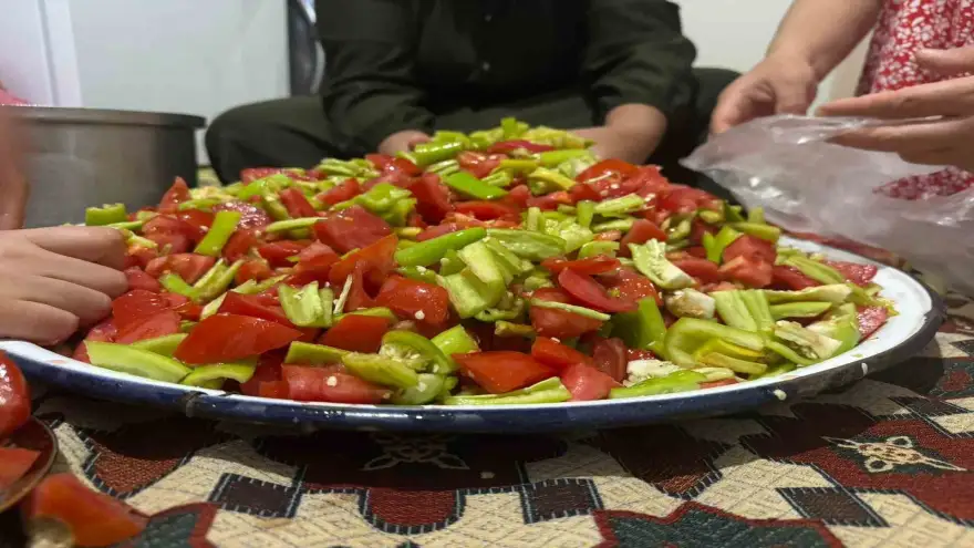Ağrı’da yaz sebzeleri kış sofralarına hazırlanıyor