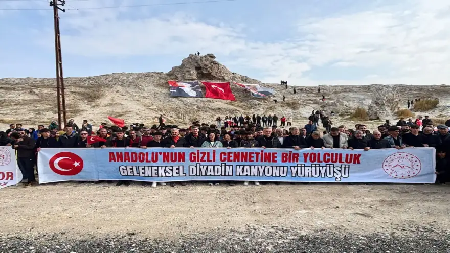 Ağrı'nın Saklı Cenneti Diyadin Kanyonu'nda Renkli Doğa Yürüyüşü