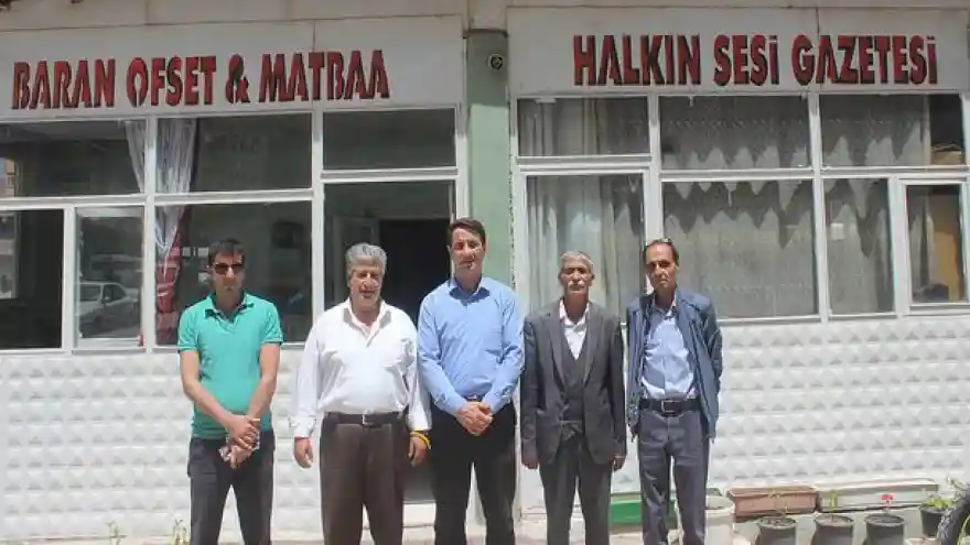 HDP DOĞUBAYAZIT İLÇE TEŞKİLATI'NDAN HALKIN SESİ GAZETESİNE ZİYARET