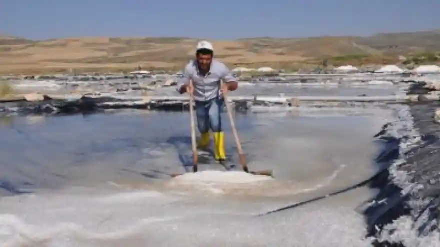 Günde 120 Ton Tuz Üretiliyor 
