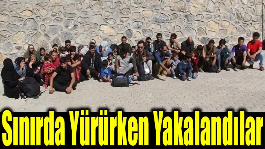 Sınırda Yürürken Yakalandılar
