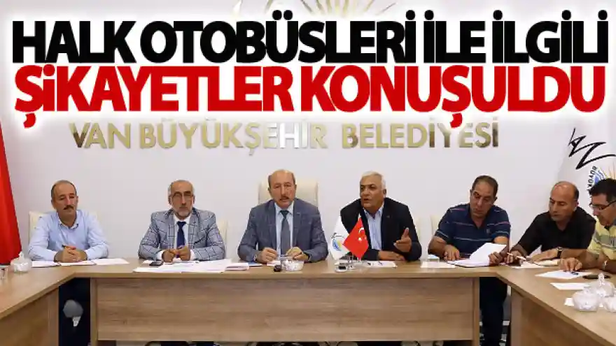 Halk otobüsleri ile ilgili şikayetler konuşuldu
