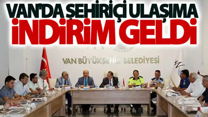 Van'da şehiriçi ulaşıma indirim geldi
