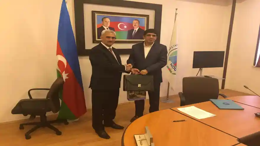 REKTÖR ALMA, NAHCİVAN DEVLET ÜNİVERSİTESİ AKADEMİK YILI AÇILIŞ TÖRENİNE KATILDI