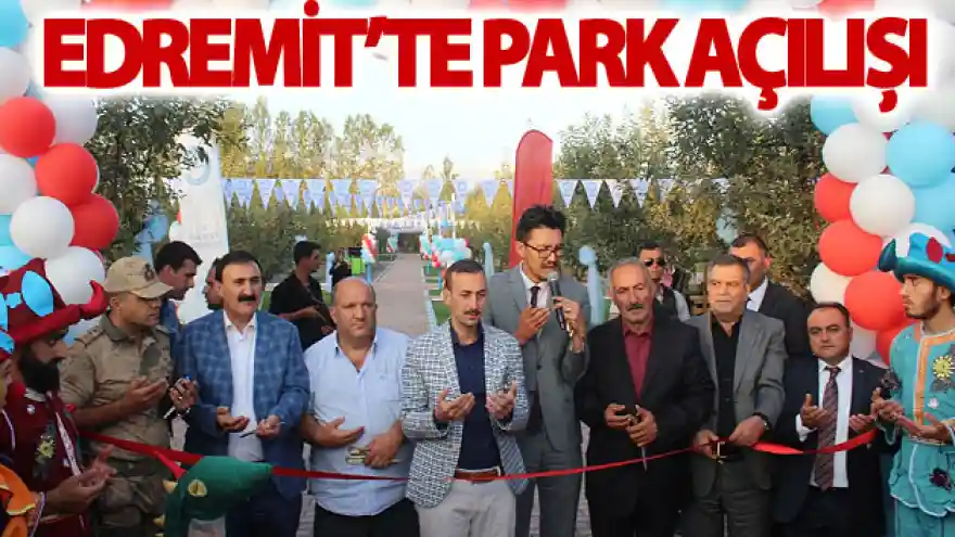 Edremit'te park açılışı