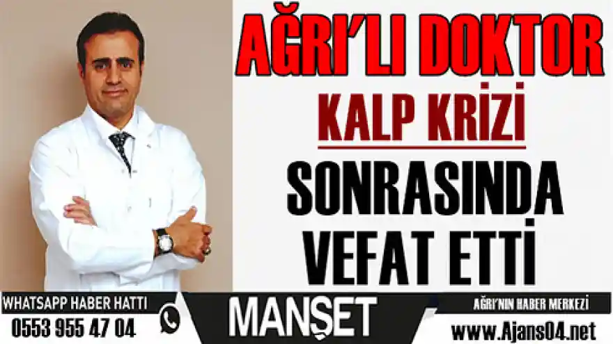 Ağrı'lı Doktor Kalp Krizi Sonucu Vefat Etti
