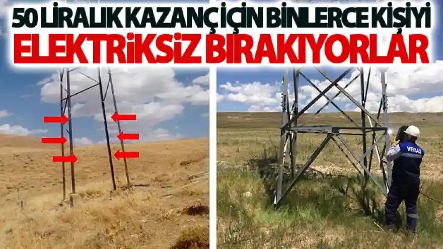 Elli liralık kazanç için binlerce kişiyi elektriksiz bırakıyorlar

