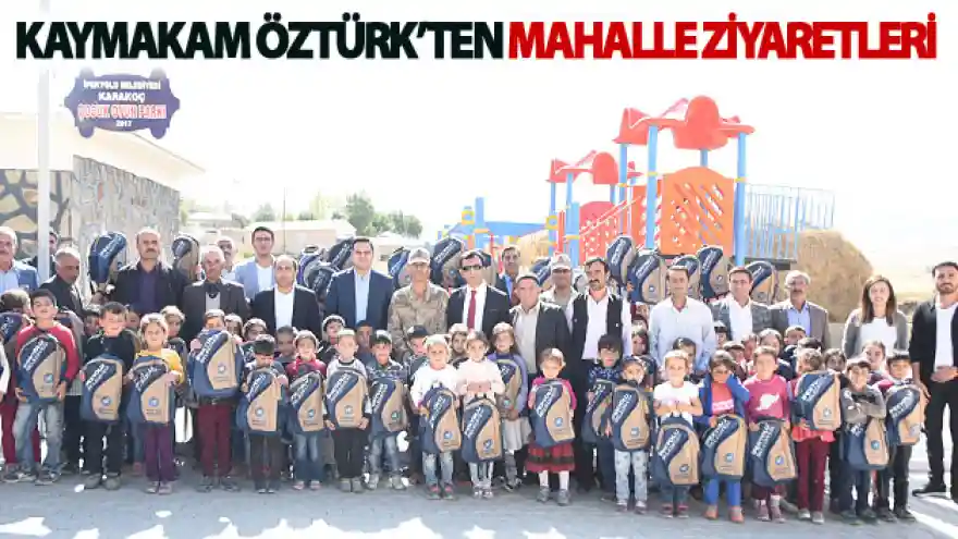 Kaymakam Öztürk'ten mahalle ziyaretleri
