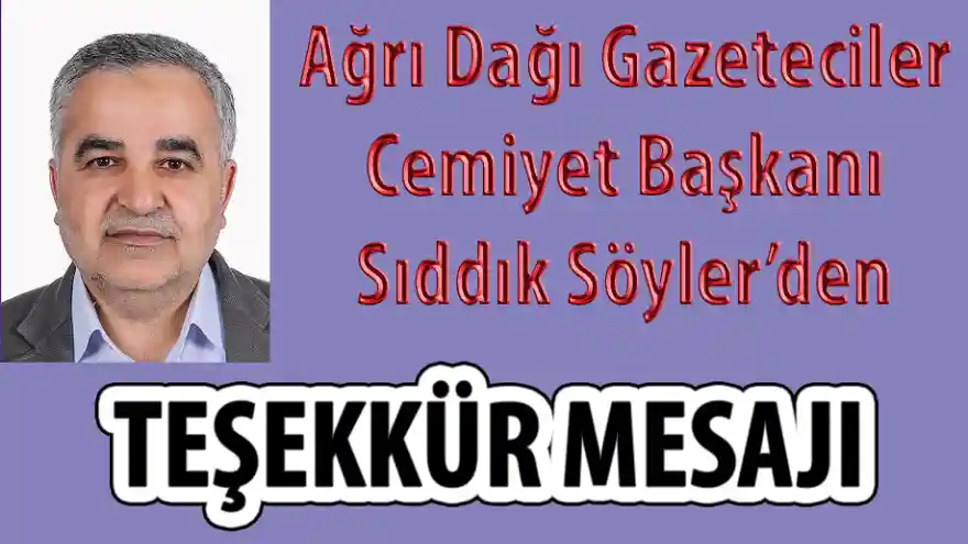TEŞEKKÜR MESAJI