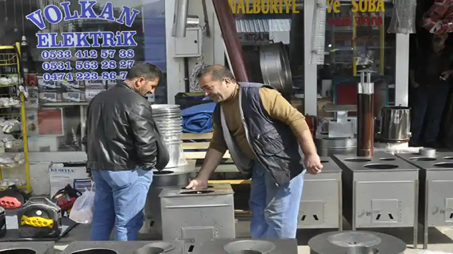 Kars'ta soba satışları arttı
