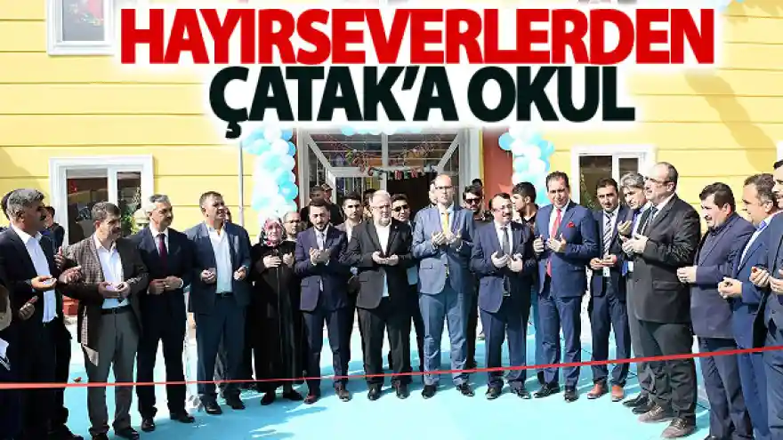 Hayırseverlerden Çatak'a okul
