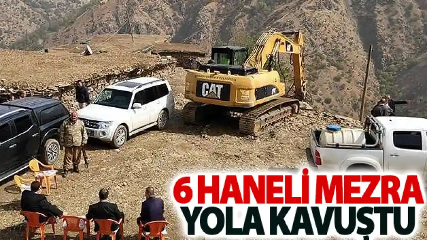 Bahçesaray'da 6 haneli mezra yola kavuştu

