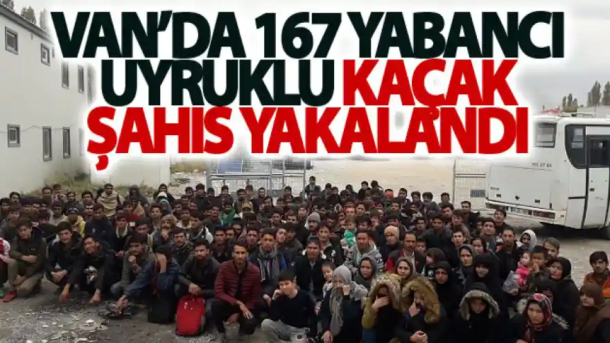Van'da 167 yabancı uyruklu kaçak şahıs yakalandı