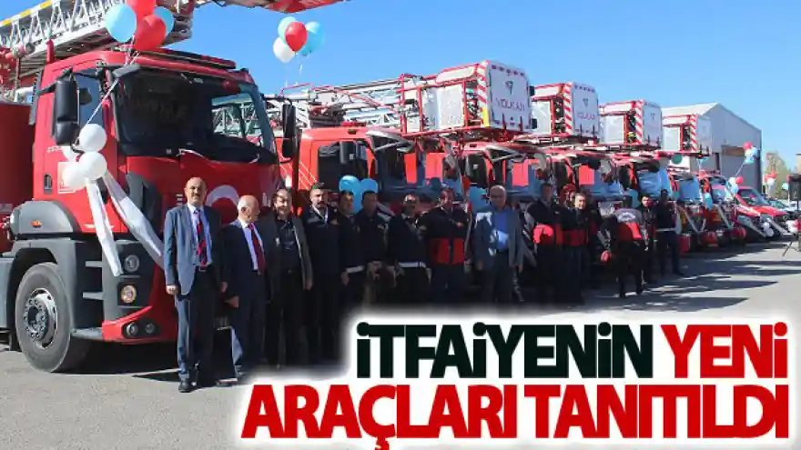 Van'da itfaiyenin yeni araçları tanıtıldı
