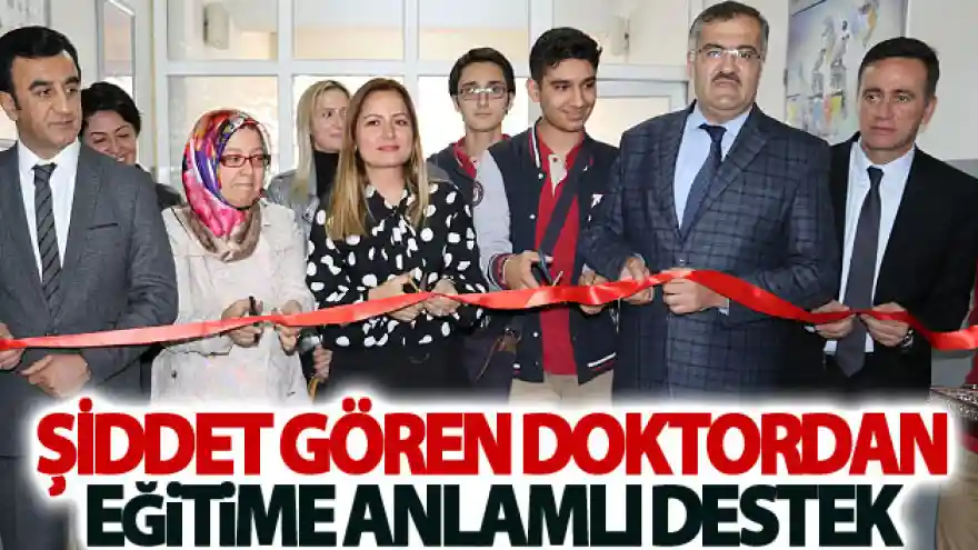 Şiddet gören doktordan eğitime anlamlı destek
