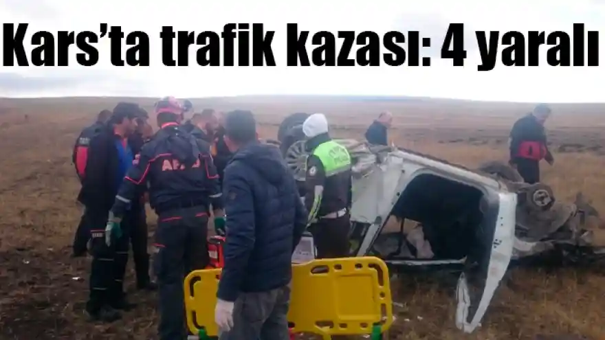 Kars'ta trafik kazası: 4 yaralı
