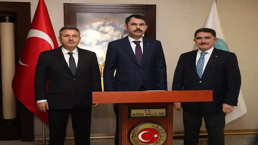 ÇEVRE VE ŞEHİRCİLİK BAKAN MURAT KURUM AĞRI'DA 