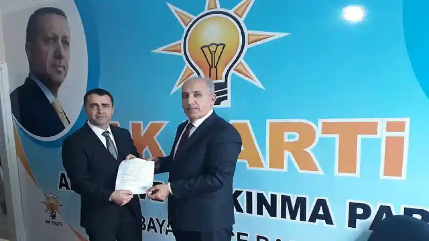 ERTUĞRUL ERYILMAZ AK PARTİDEN DOĞUBAYAZIT BELEDİYE BAŞKAN ADAY ADAYLIĞI İÇİN RESMEN BAŞVURUDA BULUNDU