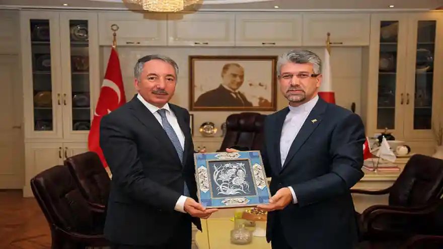 İran İslam Cumhuriyeti Erzurum Başkonsolosu Dr. Sajad SOLTANZADEH Rektör Prof. Dr. Karabulut'u Ziyaret Etti