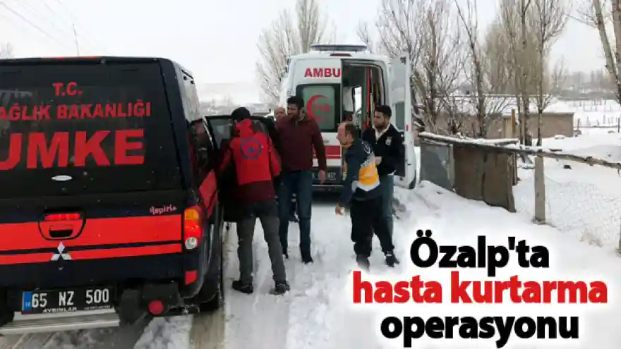 Özalp'ta hasta kurtarma operasyonu
