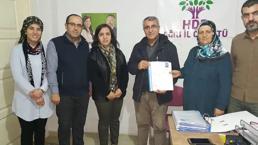 MUSTAFA SALTAŞ DOĞUBAYAZIT HDP'DEN ADAY ADAYLIĞINI AÇIKLADI