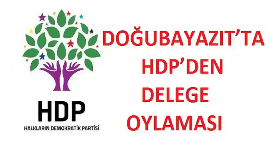 DOĞUBAYAZIT'TA HDP'DEN DELEGE OYLAMASI