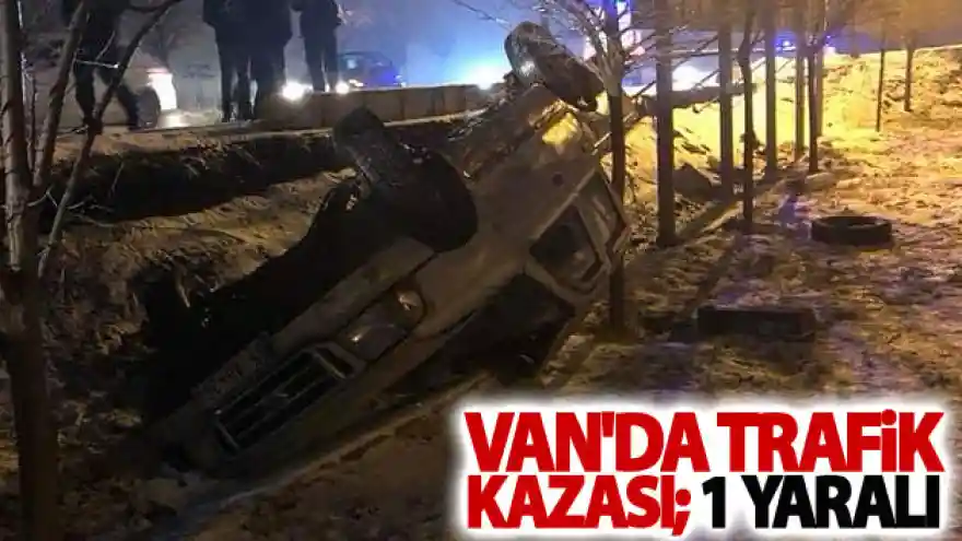 Van'da trafik kazası; 1 yaralı
