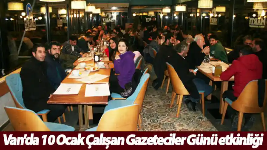 Van'da 10 Ocak Çalışan Gazeteciler Günü etkinliği

