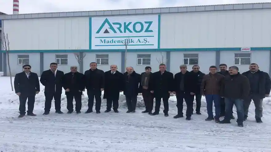 ERTUĞRUL ERYILMAZ'IN ARKOZ MADENCİLİK A.Ş. ZİYARETİ