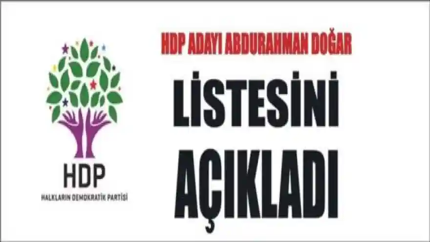 
HDP Belediye Meclis Üyelerini Açıkladı