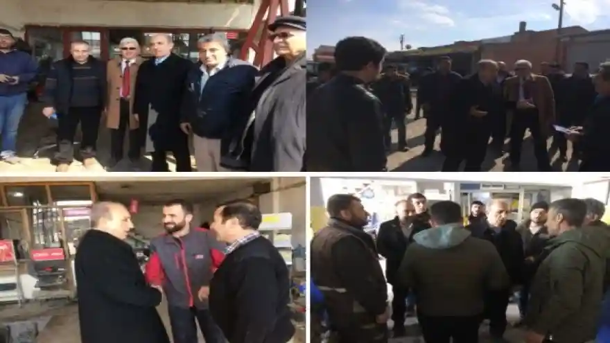 AK PARTİ DOĞUBAYAZIT BELEDİYE BAŞKAN ADAYI ERYILMAZ SANAYİ ESNAFINI ZİYARET ETTİ
