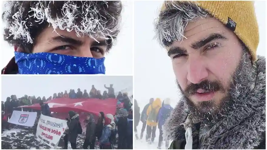 Saç ve Sakalları Buz Tuttu