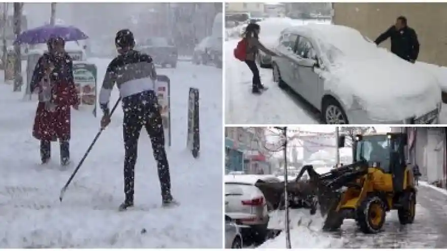 Erzurum ve Ardahan'da Kar Sürprizi