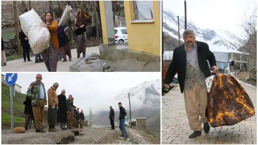 Korkudan Evlerini Boşaltıyorlar