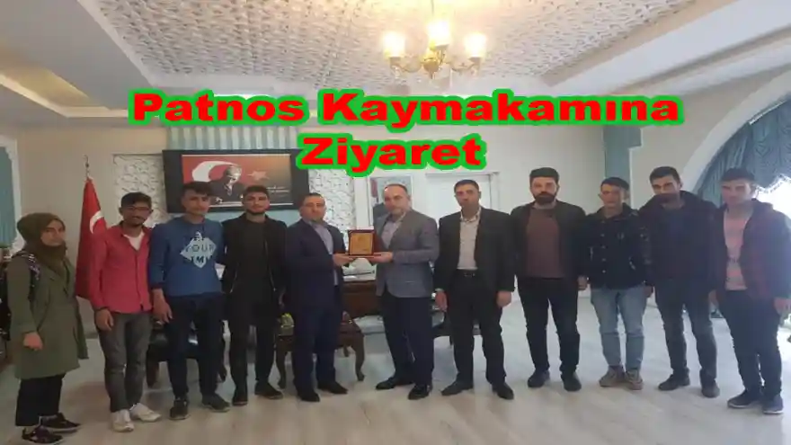 Patnos Kaymakamına Anlamlı Ziyaret